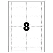 25  Metalen clipbadgehouder 9 x 6 cm 