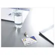 25  Metalen clipbadgehouder 9 x 6 cm 
