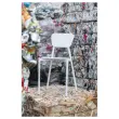 Gerecycleerde MAHAUT 4-poots stoel met FLOREAL decor gemonteerd 