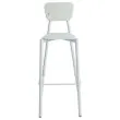 Hoge tabouret MAHAUT decor FLOREAL gemonteerd