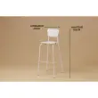 Hoge tabouret MAHAUT decor FLOREAL gemonteerd