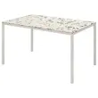 Rechthoekige tafel 140x90 cm MAHAUT decoreert FLOREAL gerecycled