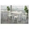 Rechthoekige tafel 140x90 cm MAHAUT decoreert FLOREAL gerecycled