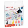 6 markers glasoppervlak EDDING 95 - uitwisbaar