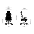 Stoel ATHOS 01 - Synchroon - Rug netstof