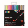 POSCA waterverfmarker - geurloos - penseelpunt - assorti kleuren - set van 10