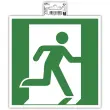 Plakband evacuatie rechts 20 cm - Groen