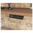 Bureau BERNE elektrisch 160 x 80 acacia/alu