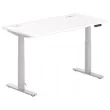 Bureau BERNE elektrisch 160 x 80 wit/alu