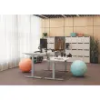 Bureau BERNE elektrisch 160 x 80 wit/alu