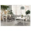Rechthoekige modulaire tafel 200 x 120 acacia/alu