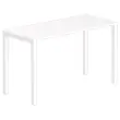 Rechthoekige hoge tafel 180 x 80 wit/wit 