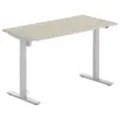 Bureau BERNE elektrisch 160 x 80 acacia/alu eenvoudige behuizing