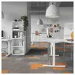 Bureau BERNE elektrisch 160 x 80 acacia/alu eenvoudige behuizing