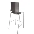Hoge kruk FONDO HOCKER polypropyleen grijs