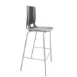 Hoge kruk FONDO HOCKER polypropyleen grijs