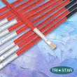 Platte penseel nr. 8 - OZ - van zijde - acryl- en olieverf