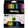 WONDAY kleurstiften met fijne punt - uitwasbare inkt - assorti kleuren - set van 12