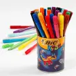 BIC VISA kleurstiften met fijne punt - uitwasbare inkt - assorti kleuren - set van 36 