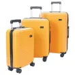 SET VAN 3 ORANJE KOFFERS