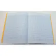 Polypropyleen schrift, genaaid, 48 pagina's SEYES 240x320 90g geel 