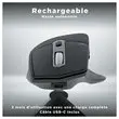 Draadloze semi-ergonomische dual connect muis 