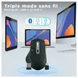 Draadloze semi-ergonomische dual connect muis 