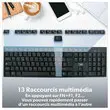 Draadloze toetsenbord + muis set Classy zwart