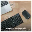 Draadloze toetsenbord + muis set Classy zwart