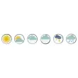 Wonday weer-magneten - &Oslash; 40 mm - Set van 6 