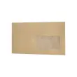 1000 MSP kraftpapier enveloppen 85g 114x229mm Venster 45x100mm