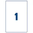 100 Etikettenbladen 199,6x289,1 mm 100etik/doos