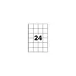100 Etikettenbladen 50x50 mm 2400 etiketten/doos
