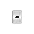 10 Etikettenvellen 45,7x21,2 mm 480etik/doos