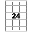 10 Etikettenvellen 63,5x33,9 mm 240 etiketten/doos