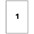 10 Etikettenbladen 210x297 mm 10 etiketten/doos