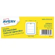 1000  Perforated labels frame and blue lines 30x37 mm 1000 labels/box 