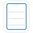 1000  Perforated labels frame and blue lines 30x37 mm 1000 labels/box 