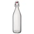 Flessen van 1L in glas met dop