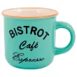 6 Koffiekopjes van steengoed 12 cl - assorti kleuren
