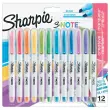 12 Markeerstiften vloeibare inkt verschillende kleuren - SHARPIE