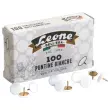 100 Witte capsulaire koppen punaises - staal