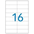 100 Vellen 16 100 % gerecycleerde signalisatie etiketten 105x35 mm