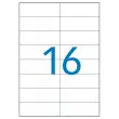 100 Vellen 16 100 % gerecycleerde signalisatie etiketten 105x37 mm