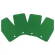 1000 Plastic labels with suspension hole - 110 x 55mm - Groen