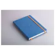 Genaaid schrift Rhodiarama A5 192 pagina's - harde kaft - blauw - RHODIA
