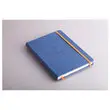 Genaaid schrift Rhodiarama A5 192 pagina's - harde kaft - blauw - RHODIA