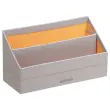 Sorteerbak Rhodia look Italiaans kunstleder - zilver 