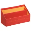 Sorteerbak Rhodia look Italiaans kunstleder - oranjerood