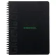 Schrift Rhodia polypropyleen recycleerd - 160 pagina's A5+ - Zwart - RHODIA 